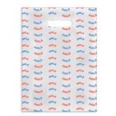 Sherman Dental RED/BLUE SMILE SCATTER BAG 7" x 10"